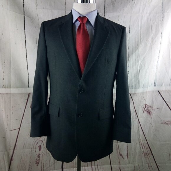 Jos. A. Bank Other - Jos A Bank 1905 40L Wool 2 Button Charcoal Gray Suit Blazer Sport Coat